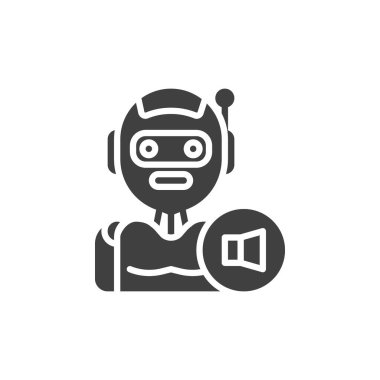 Ai ses yardımcısı vektör simgesi