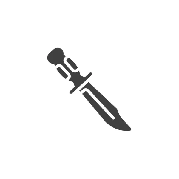 Military knife vector icon — Stock Vector