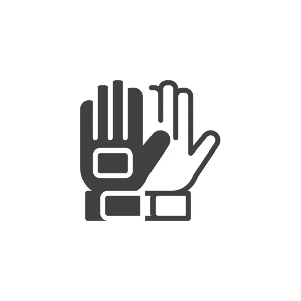 Gants de gardien icône vectorielle — Image vectorielle
