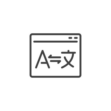 Çevrimiçi çeviri satırı simgesi