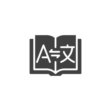 Sözlük, çevirmen vektör simgesi