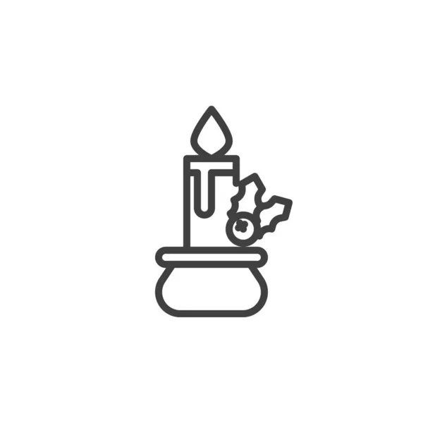 Икона рождественских свечей — стоковый вектор