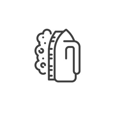 Temizlik fırça satırı simgesi