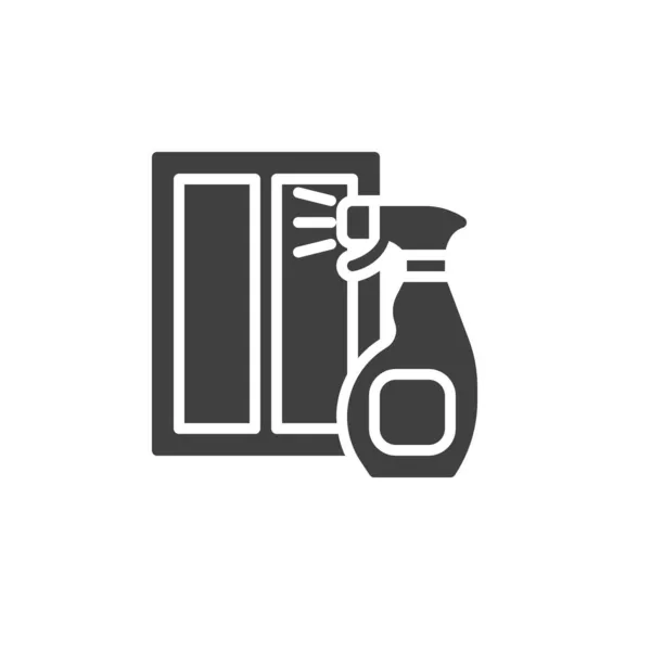 Glass cleaner vector icon — Stock Vector