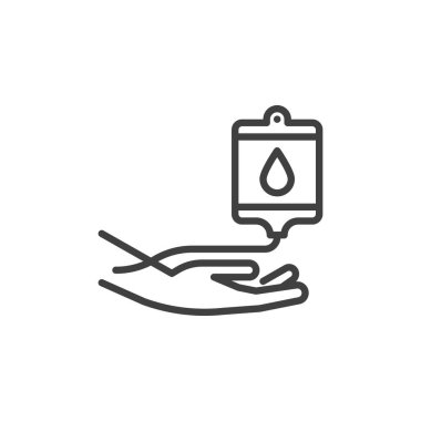 Kan bağışı satırı simgesi