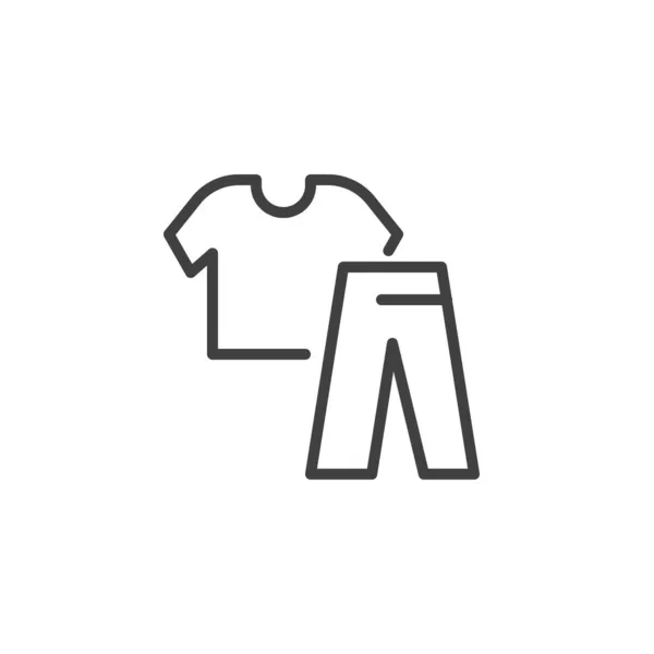 Ikona koszuli i spodni — Wektor stockowy