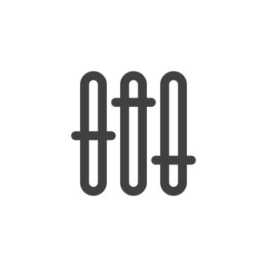 Ayarlar kaydırma çizgisi simgesi