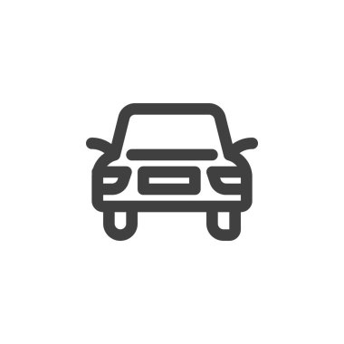 Araba, araç çizgisi simgesi