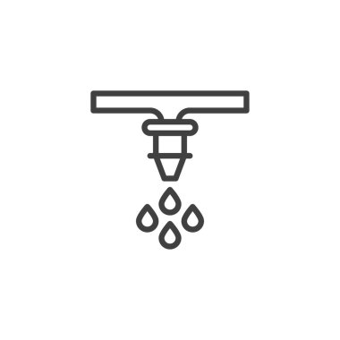 Su püskürtücü satır simgesi