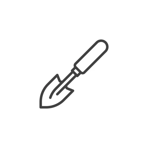 Значок линии мини-лопаты — стоковый вектор