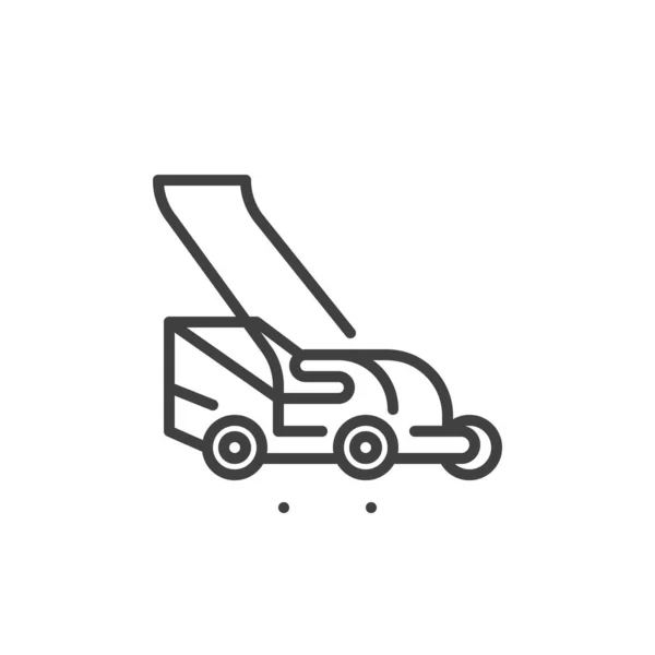 Lawn mower line icon — Stock Vector