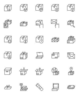 Kargo paketleme satırı simgeleri ayarlandı