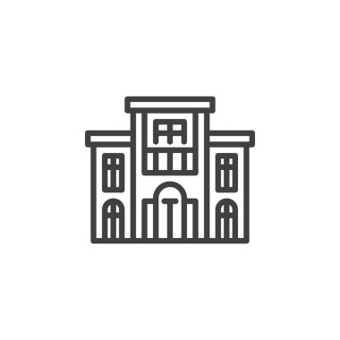 Villa Building line icon
