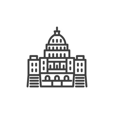 Capitol inşa çizgisi simgesi