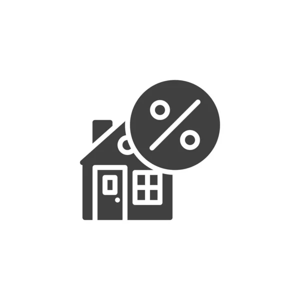 Loan house vector icon — Stock Vector