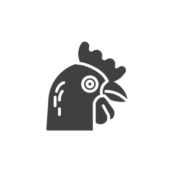 Kip hoofd vector pictogram — Stockvector