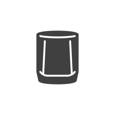 Viski cam vektör simgesi