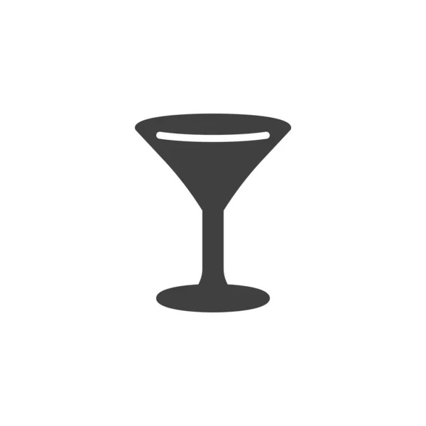 Martini icono de vector de vidrio — Archivo Imágenes Vectoriales