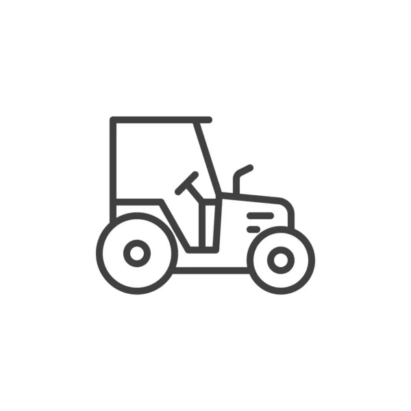 Tractor icono de línea — Archivo Imágenes Vectoriales