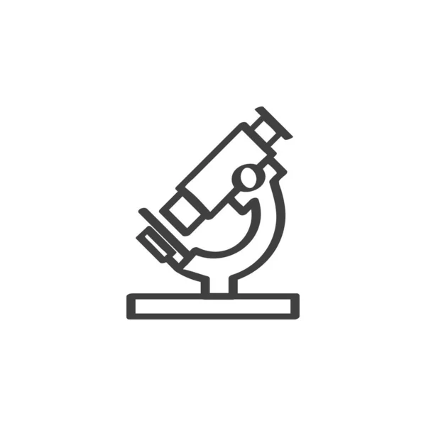 Microscope line icon — Stock Vector