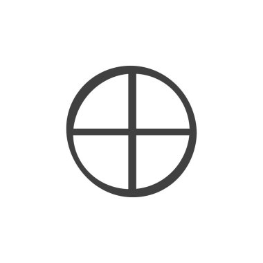 Dünya astroloji işaret çizgisi simgesi