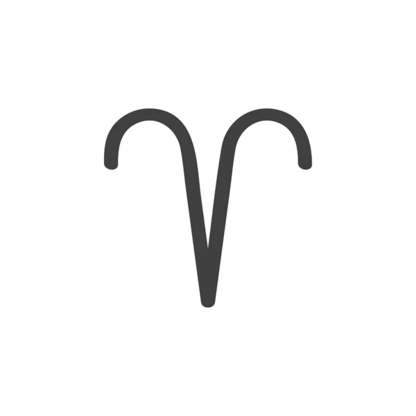 Widder Astrologie Zeichenzeichensymbol — Stockvektor