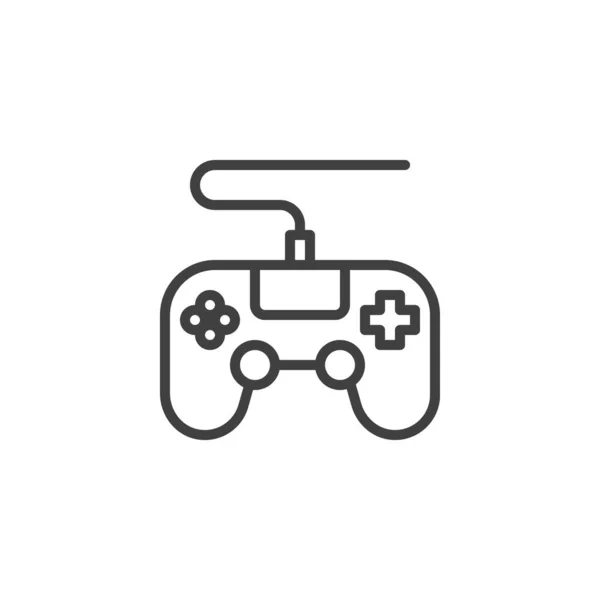 Ícone de linha controlador de jogo —  Vetores de Stock