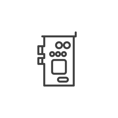 Bilgisayar ses kartı satırı simgesi