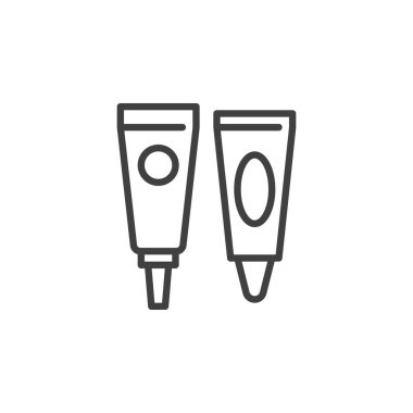 Saç boyası çizgi simgesi