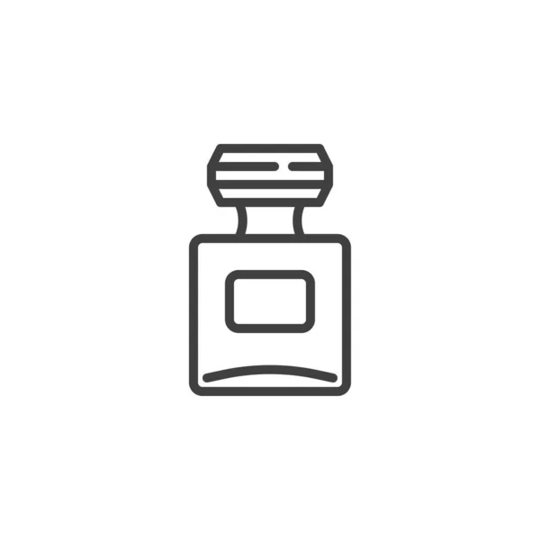 香水瓶ラインアイコン — ストックベクタ