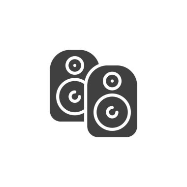 Bilgisayar hoparlörleri vektör simgesi