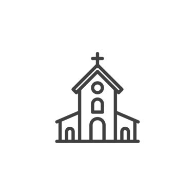 Kilise inşa çizgisi simgesi