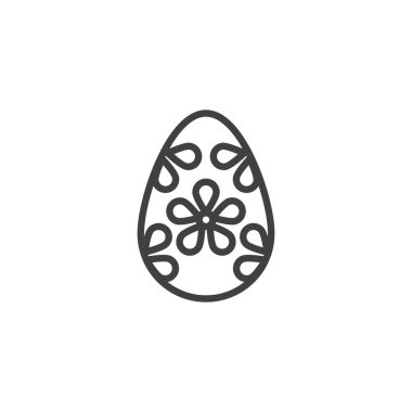 Paskalya yumurta çizgisi simgesi