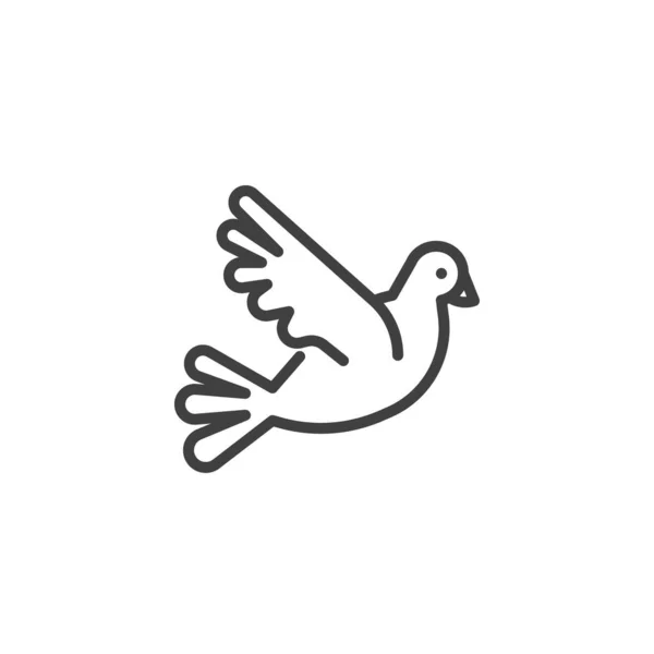 Taubenvogel-Symbol — Stockvektor