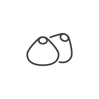 Tatlı Azerbaycan kurabiye çizgisi simgesi