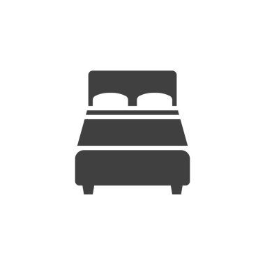 Çift Kişilik Yatak vektör simgesi