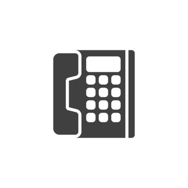 Ofis telefon vektör simgesi