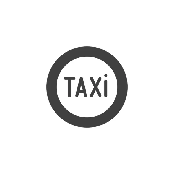 Taxi icono vector de servicio — Archivo Imágenes Vectoriales