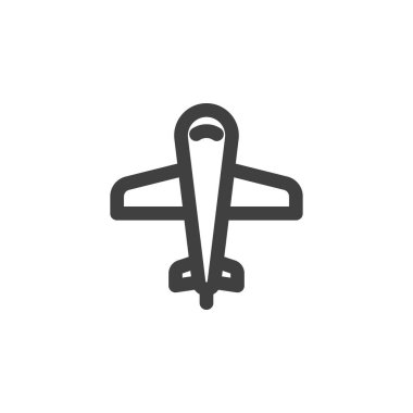 Uçak, uçak çizgisi simgesi