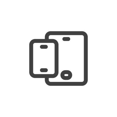 Cep telefonu ve Tablet satırı simgesi