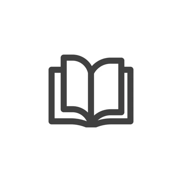 Otevřít ikonu řádku stránek knihy — Stockový vektor