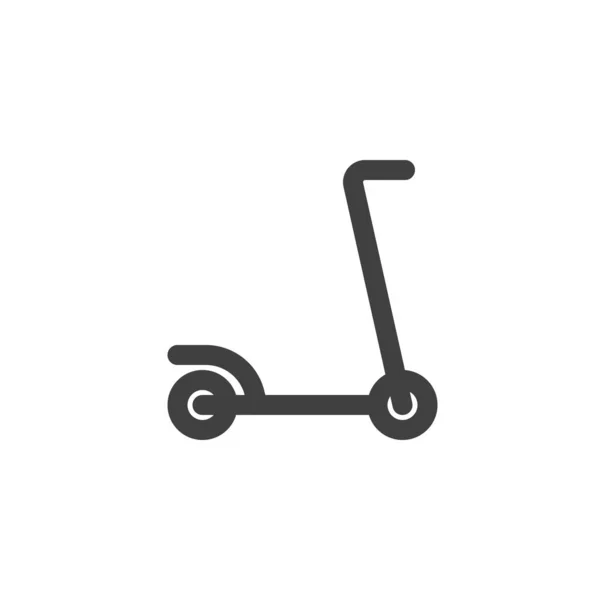 Patada scooter línea icono — Archivo Imágenes Vectoriales