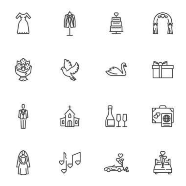 Düğün ve evlilik çizgisi simgeleri belirlendi