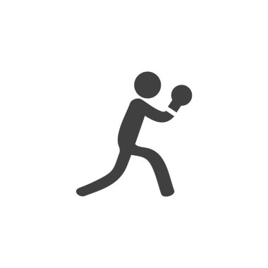 Masa tenisi spor vektör simgesi