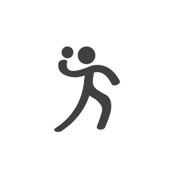 Balonmano deporte vector icono — Vector de stock