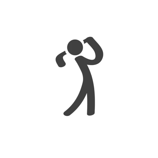 Golf deporte vector icono — Archivo Imágenes Vectoriales