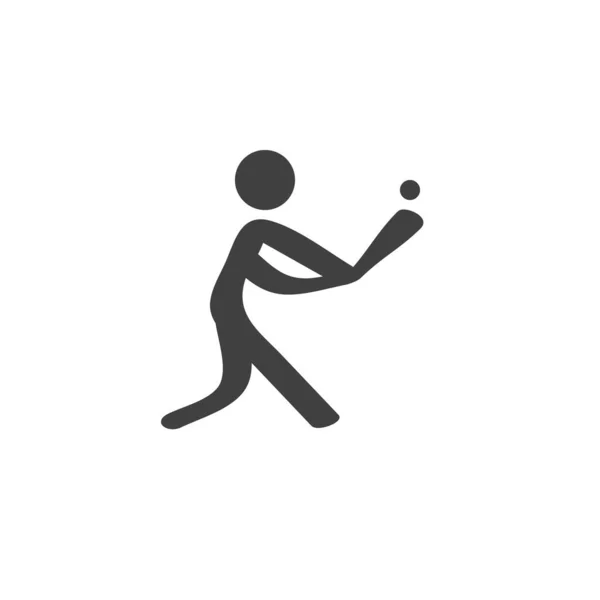 Honkbal sport vector pictogram — Stockvector
