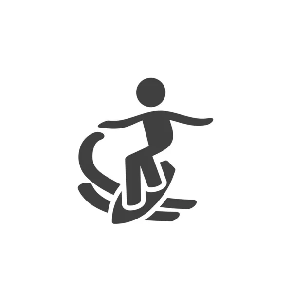 Surf deporte vector icono — Vector de stock