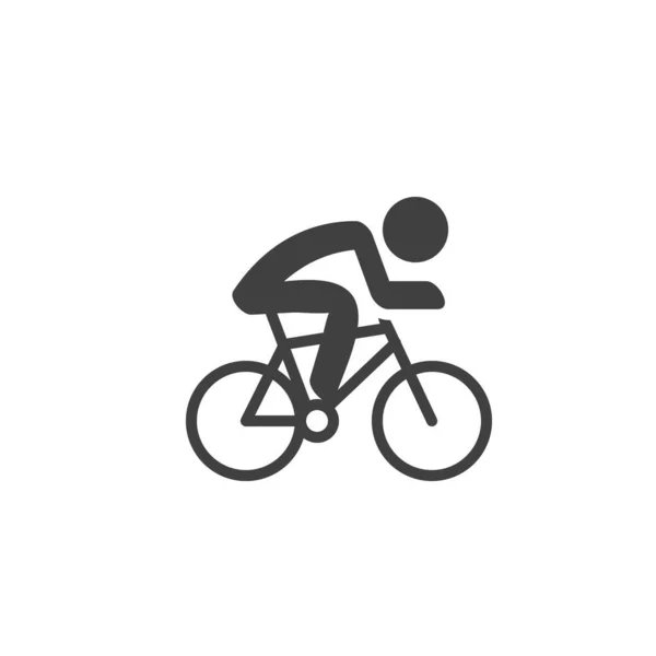 Ciclo deporte vector icono — Vector de stock