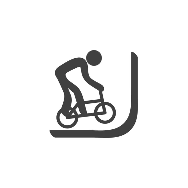 Icône vectorielle cycliste Freestyle — Image vectorielle